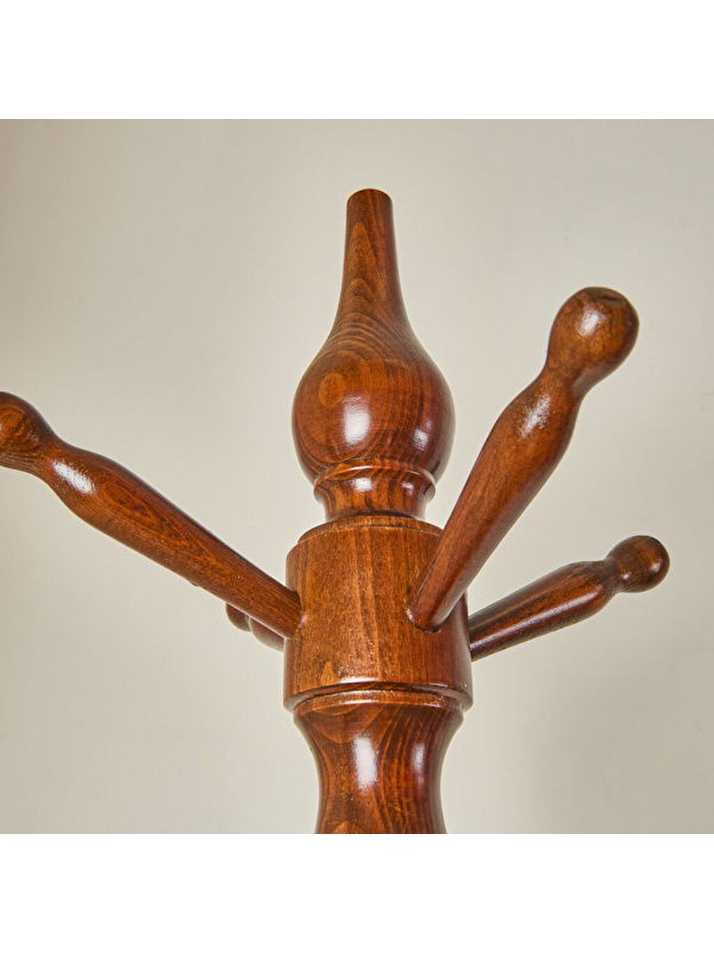 Kahverengi Tornalı Askılık - Ceviz - 174 cm-1