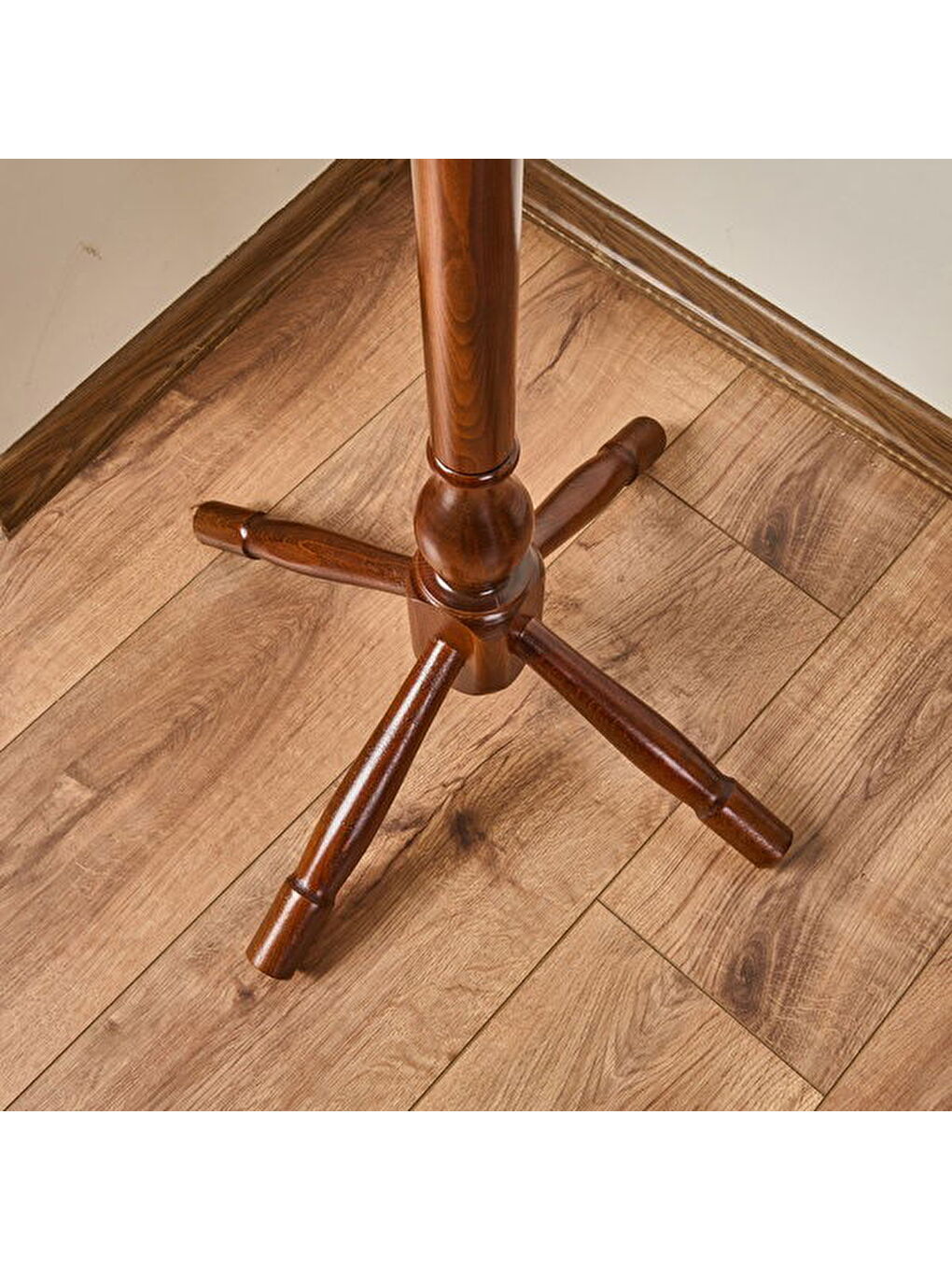 Kahverengi Tornalı Askılık - Ceviz - 174 cm-2