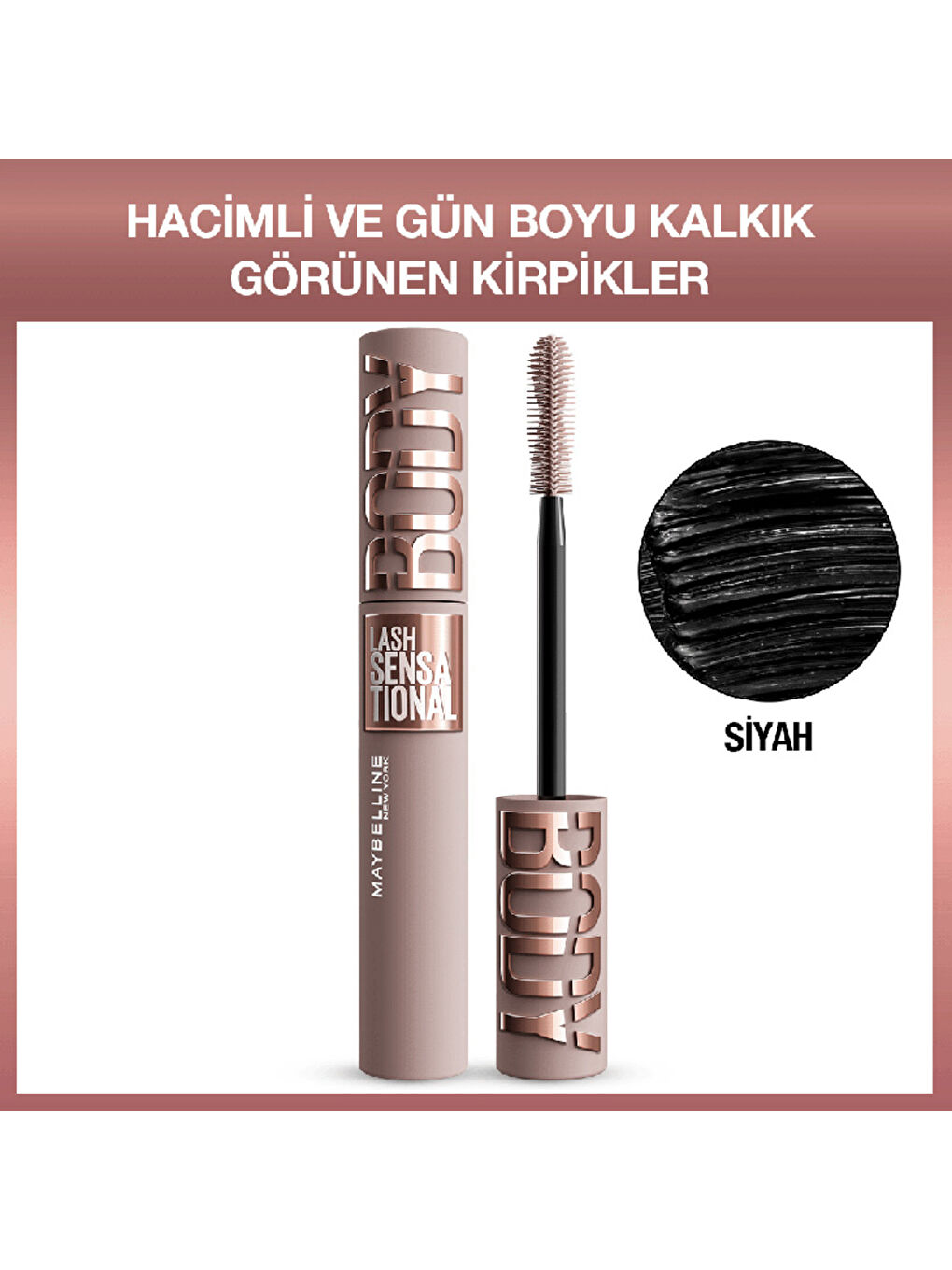Lash Sensational Body Maskara - Hacimli ve Boyu Kalkık Görünen Kirpikler-2