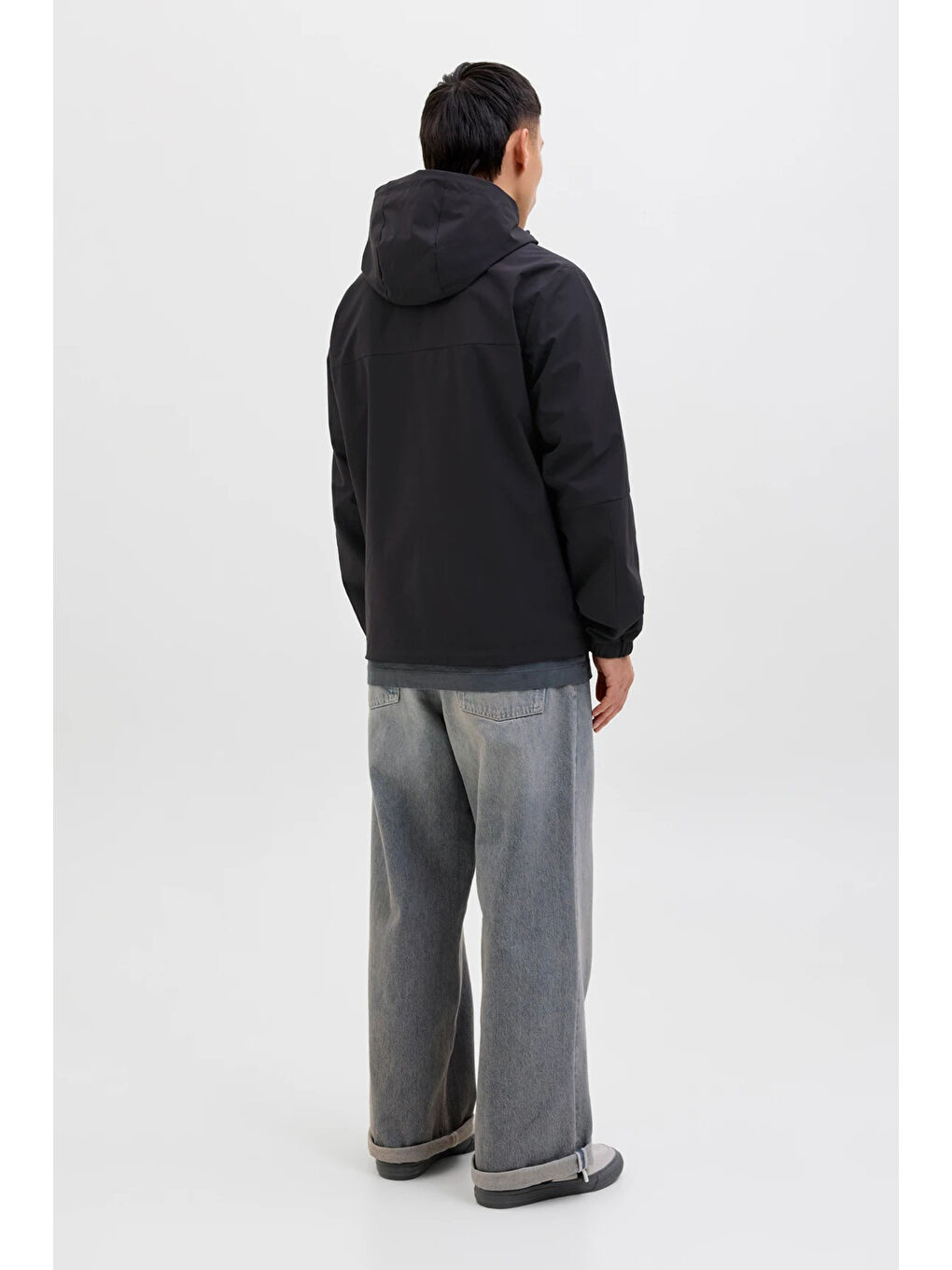 Siyah Originals Jorvesterbro Regular Fit Kapüşonlu Suya Dayanıklı Ceket 12272898-5