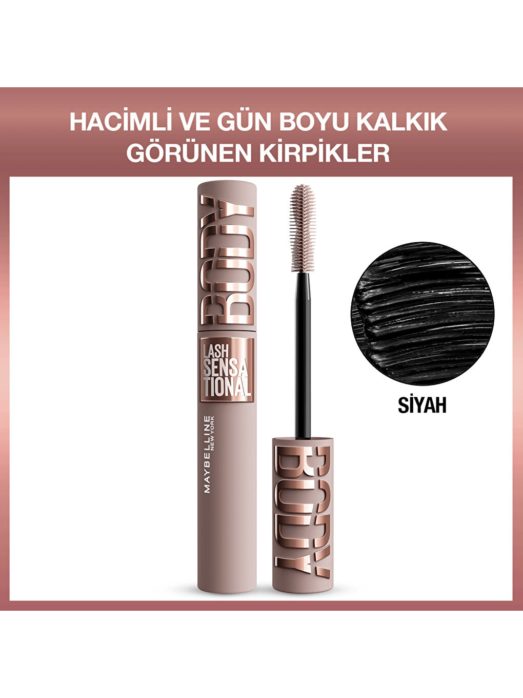 Lash Sensational Body Maskara - Hacimli ve Boyu Kalkık Görünen Kirpikler-9