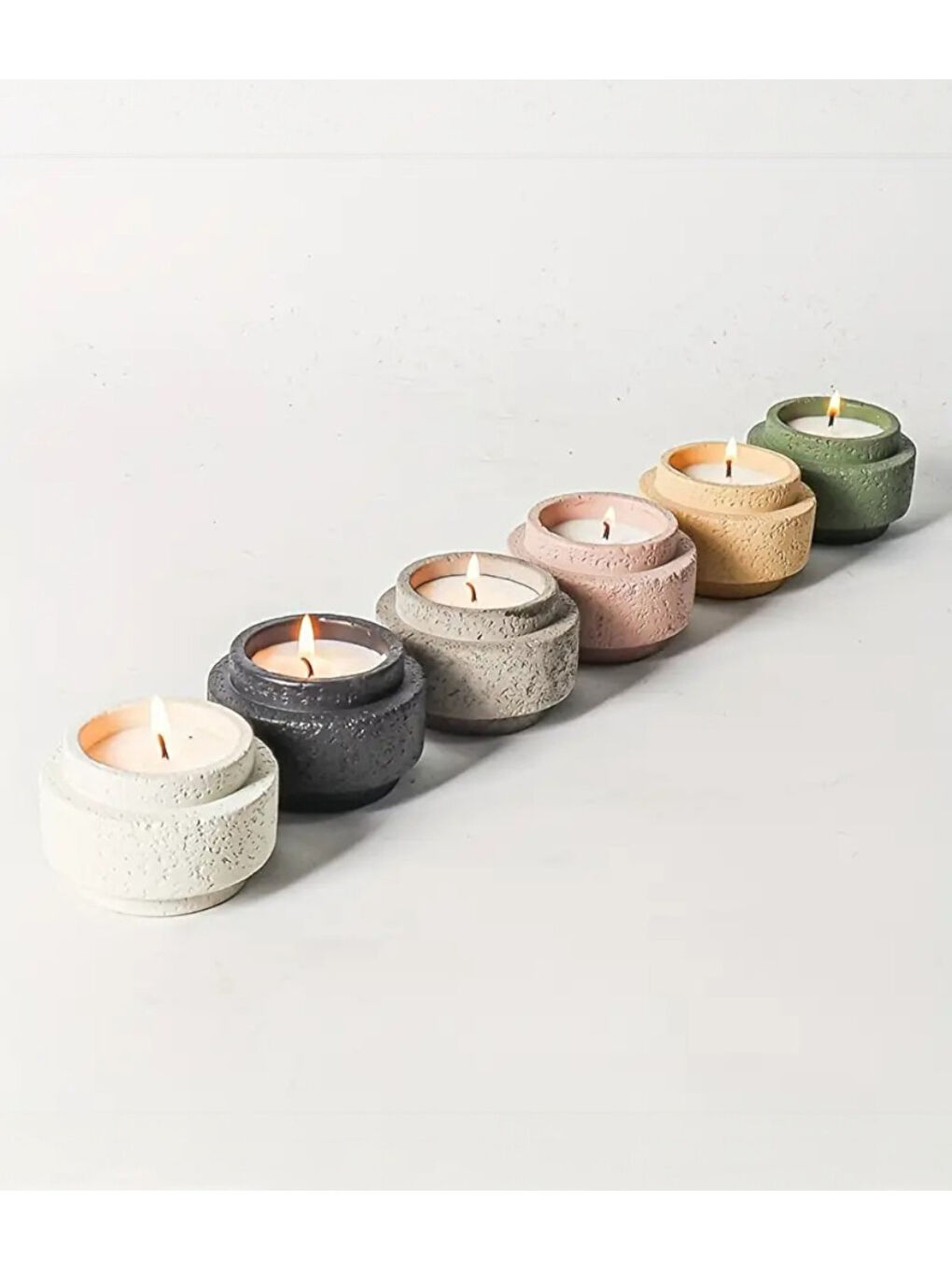 Silindir Meteor Mum Beyaz-4