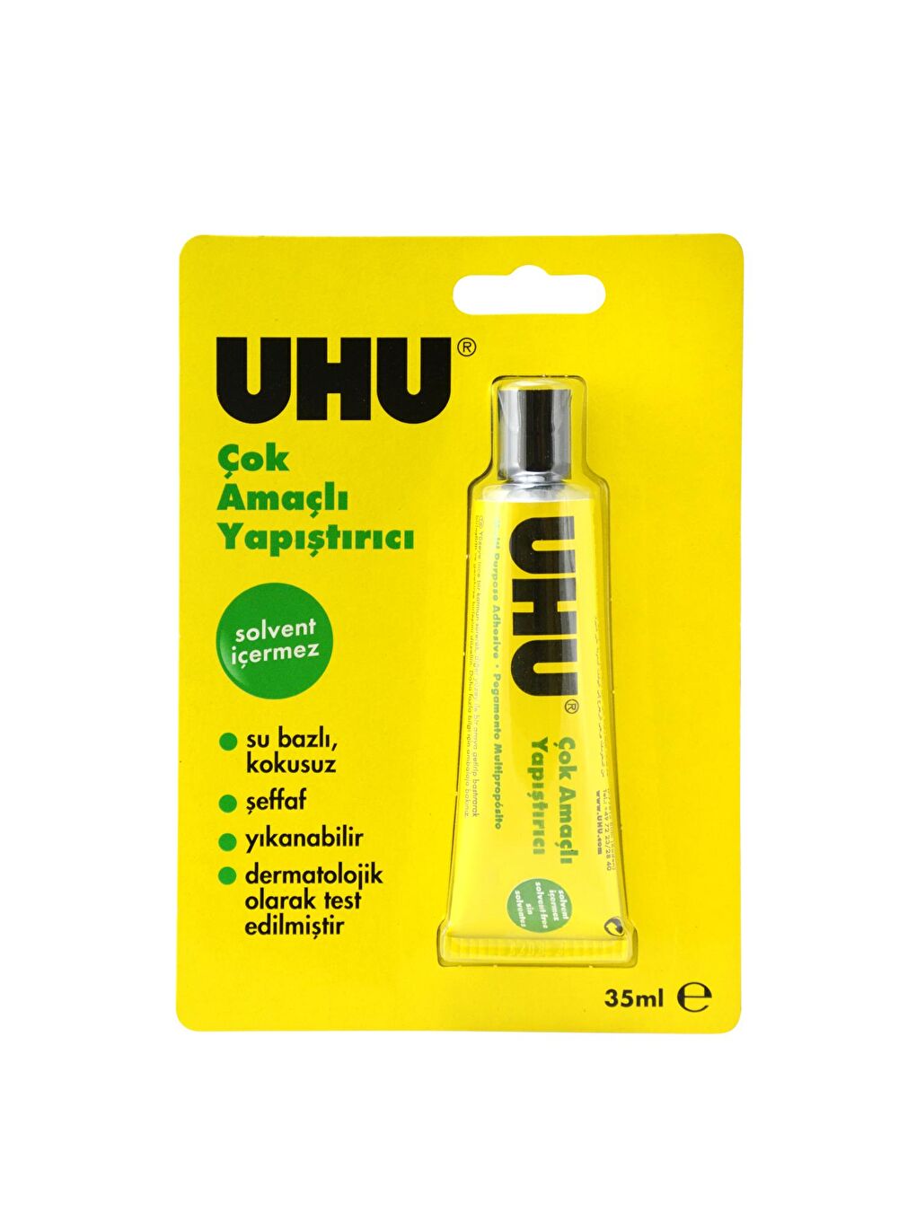 Solventsiz Çok Amaçlı Sıvı Yapıştırıcı 35 ml Blister (UHU38070-B1)