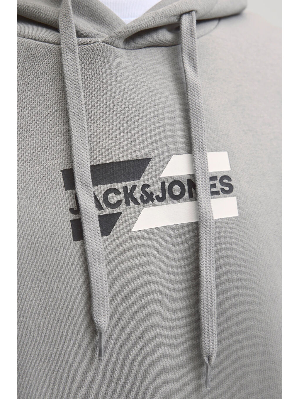 Gri Jjcorp Pamuklu Logolu Regular Fit Kapüşonlu Sweat 12268422-2