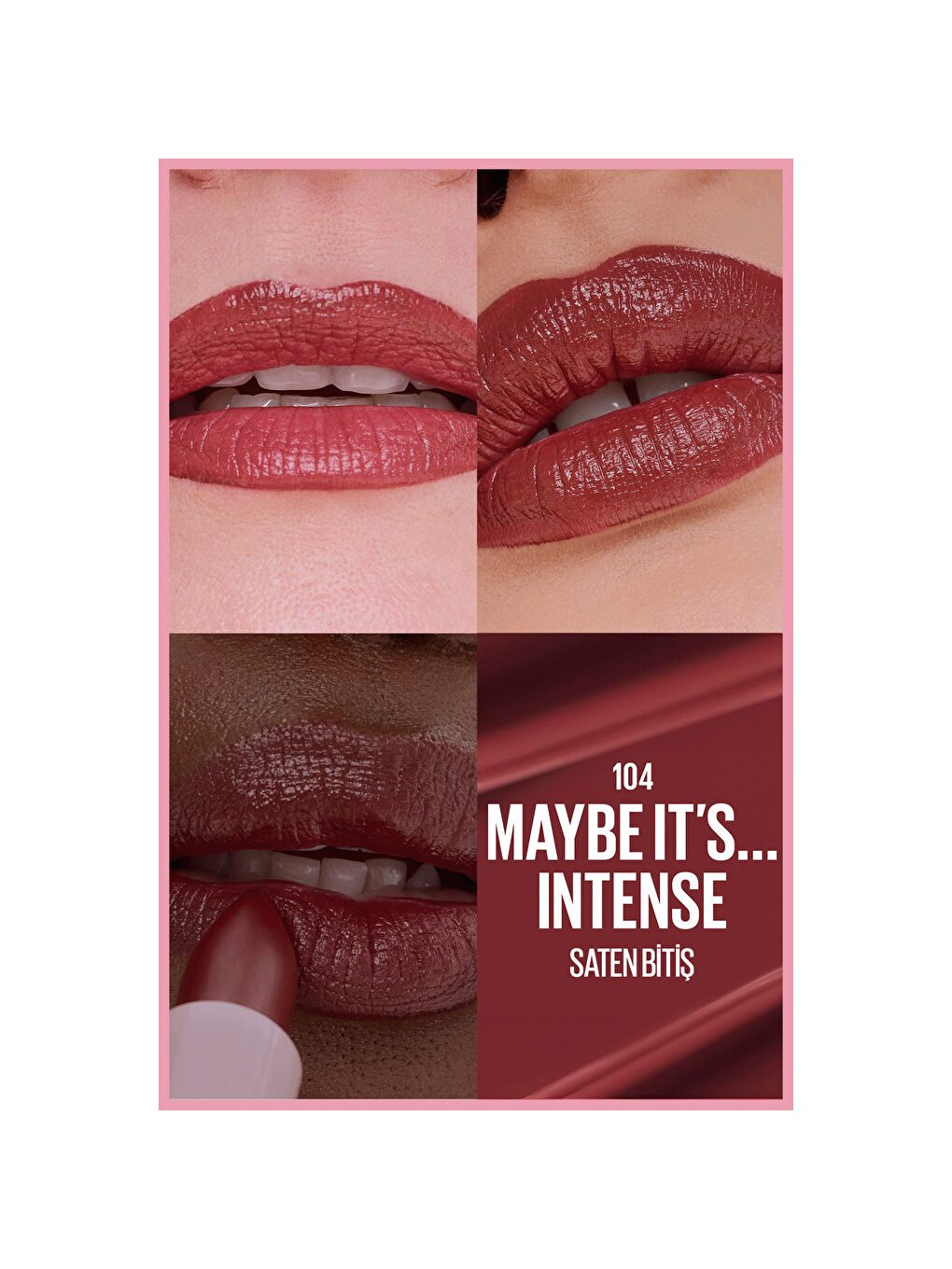 Serum Etkili Hyalüronik Asit ve Besleyici Yağ İçeren Ruj - 104 Maybe It's Intens-8