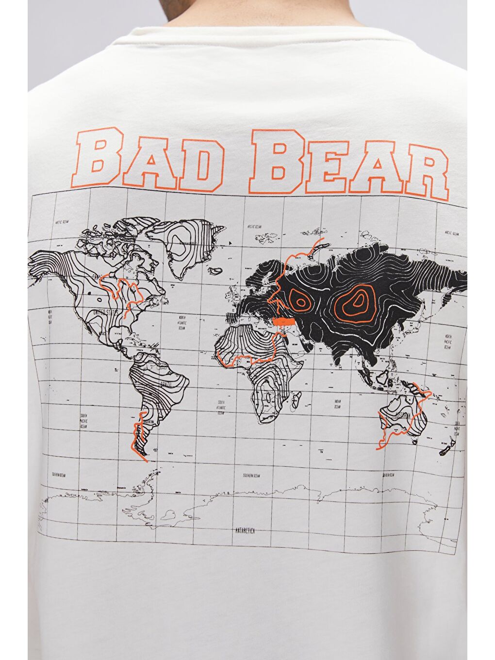 Bad Bear Gerald Beyaz Erkek Baskılı Tişört - 5