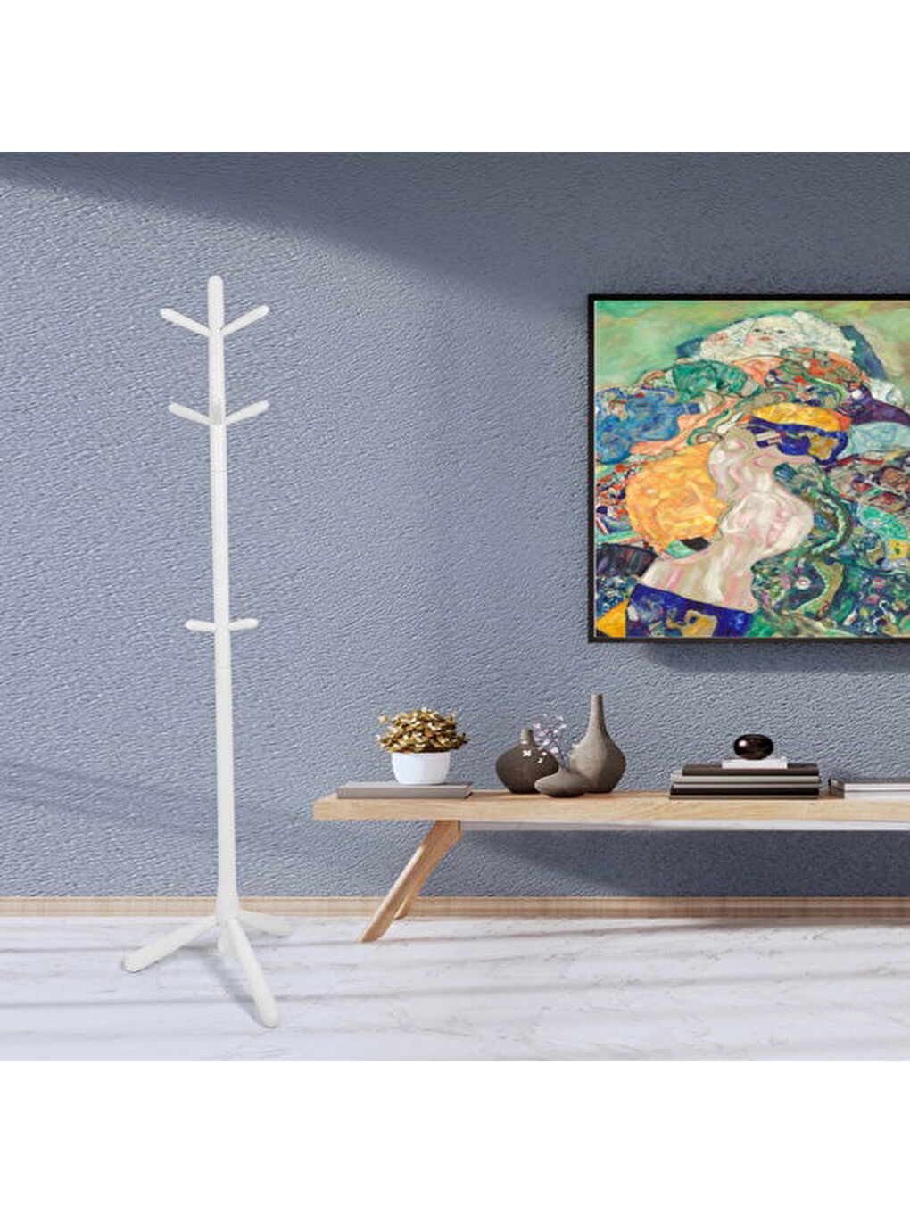 Viva Ayaklı Askılık - Beyaz - 173 cm-2