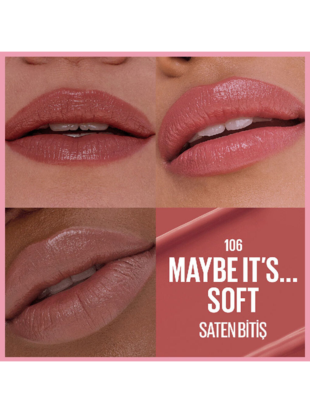 Serum Etkili Hyalüronik Asit ve Besleyici Yağ İçeren Ruj - 106 Maybe It's Soft-2