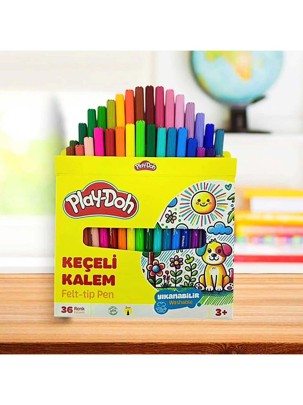 Karton Kutulu Keçeli Kalem 2 mm 36 Renk (KE023)