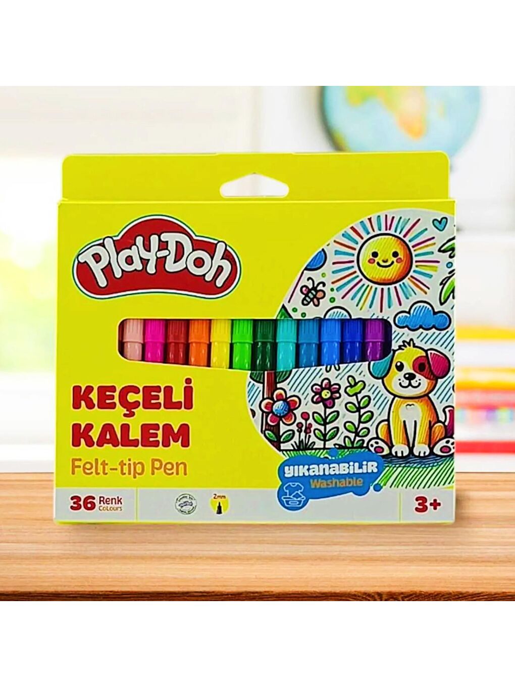 Karton Kutulu Keçeli Kalem 2 mm 36 Renk (KE023)-1