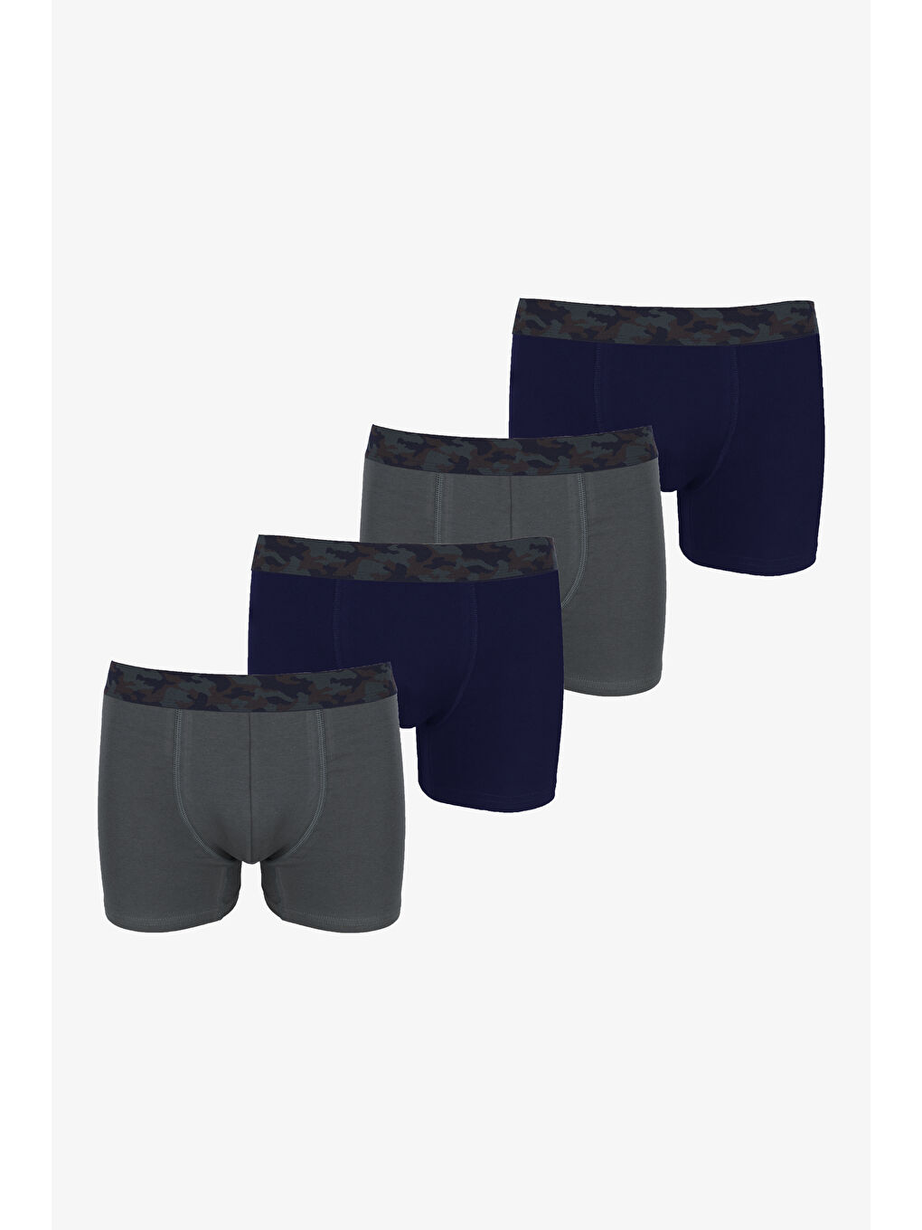 Haki Erkek 4'lü Pamuklu Elastanlı Boxer-2