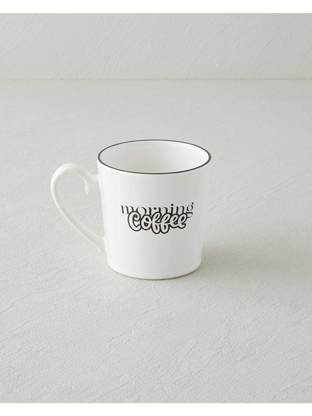 Morning Coffee Seramik Kupa 330 Ml Siyah - Beyaz-1