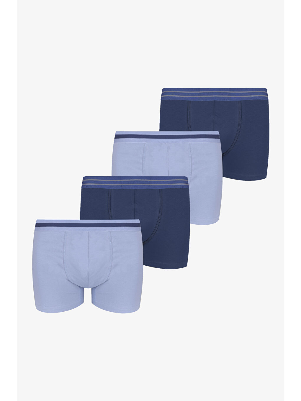 Siyah Erkek 4'lü Pamuklu Elastanlı Boxer-5