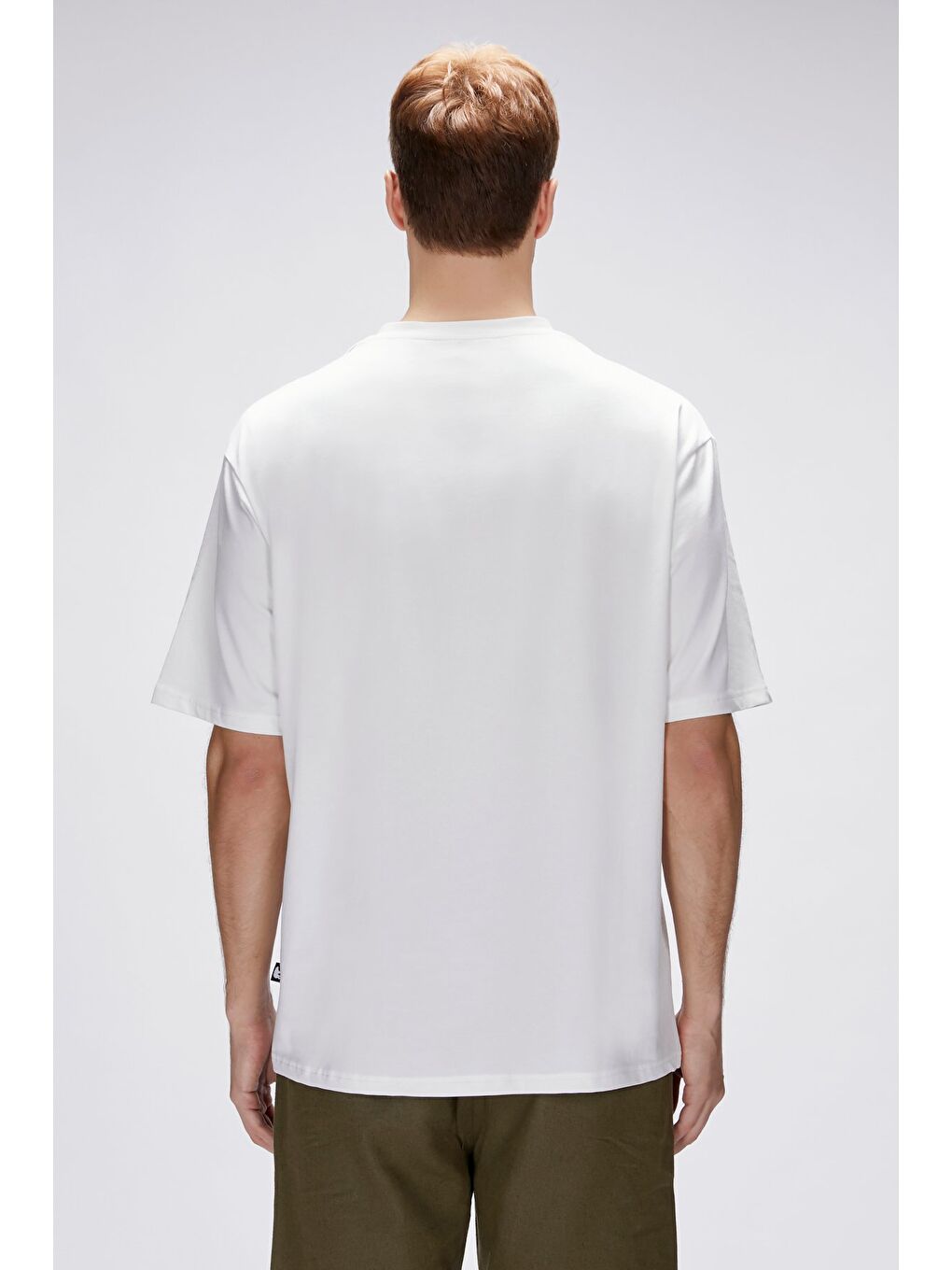 Collis Beyaz Erkek Baskılı Tişört-4