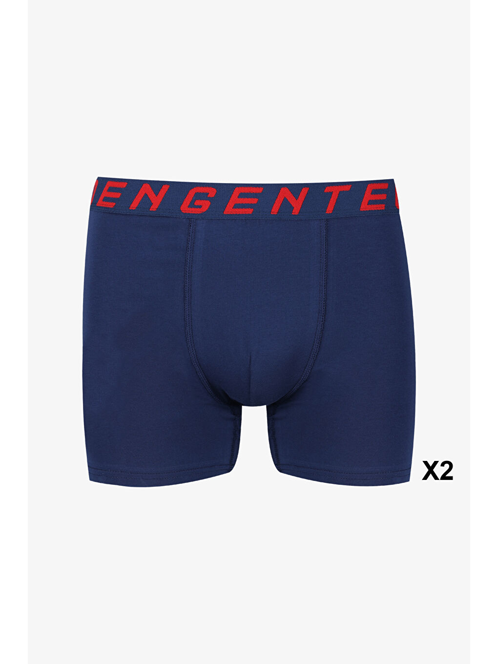 Lacivert Erkek 4'lü Pamuklu Elastanlı Boxer-2