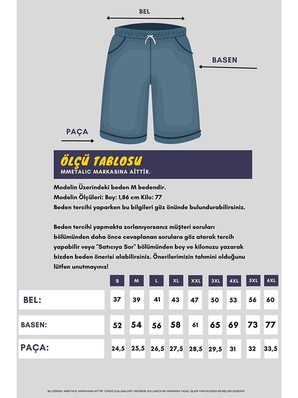 Gri Erkek  Şort - Yan Cepli Beli Lastikli Regular Fit-7