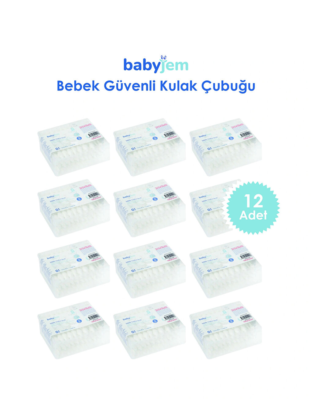 907 Bebek Kulak & Burun Çubuğu 60 Adet/ 12'li