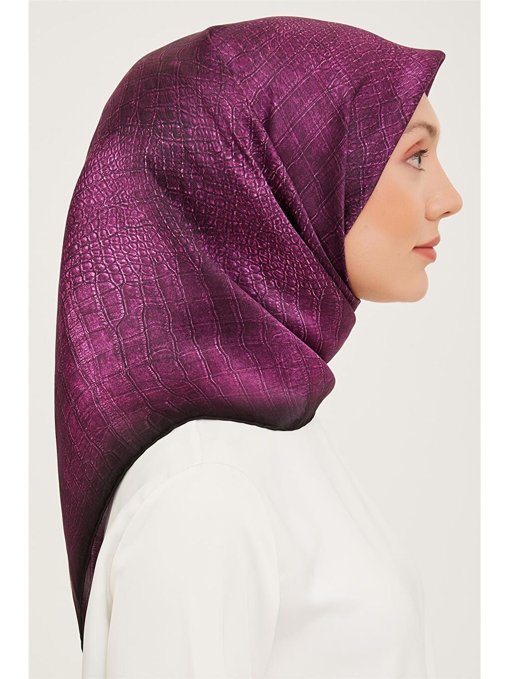 Mor Twill İpek Eşarp 23Ka9030 31-1