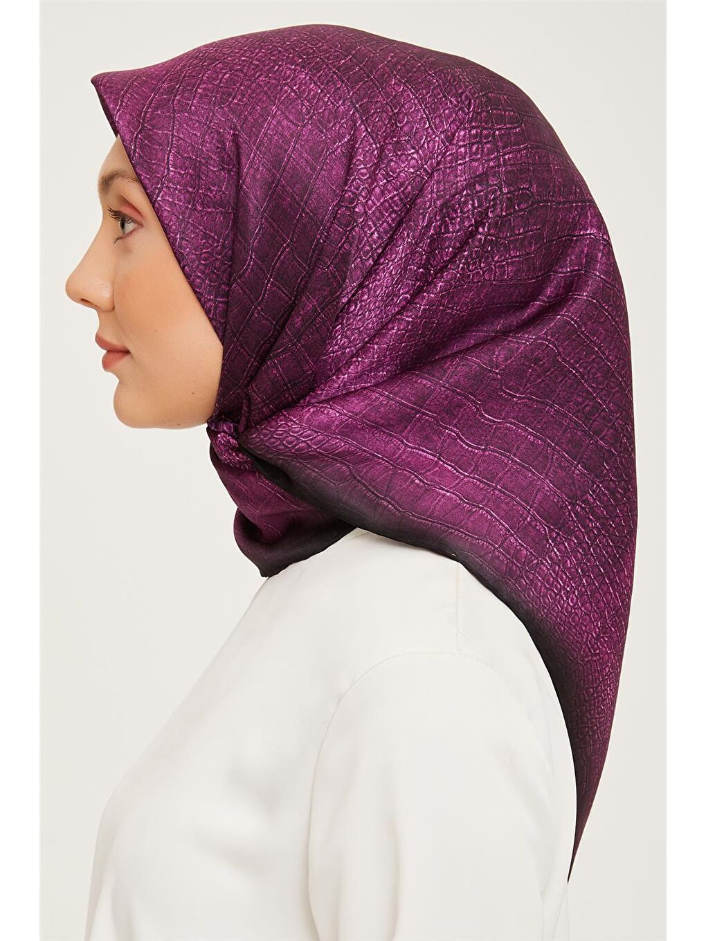 Mor Twill İpek Eşarp 23Ka9030 31-2