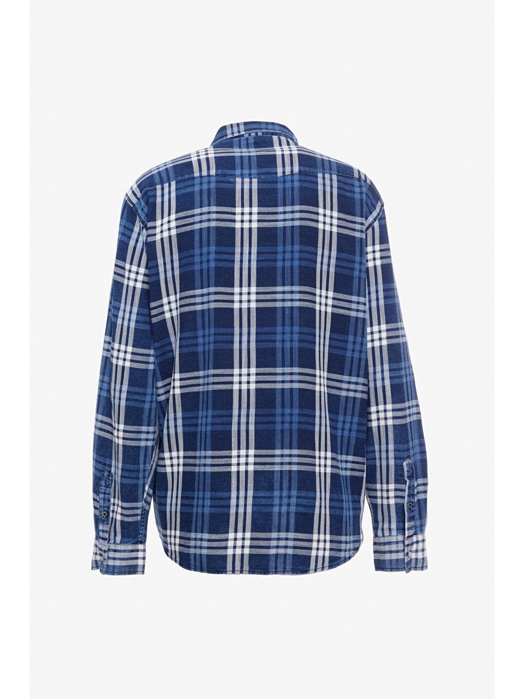 İndigo Loose Fit Rahat Kesim Lacivert Gömlek-7