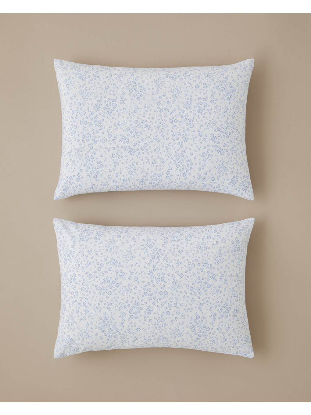 Bloomlet Kolay Ütülenir 2'li Yastık Kılıfı 50x70 Cm Mavi