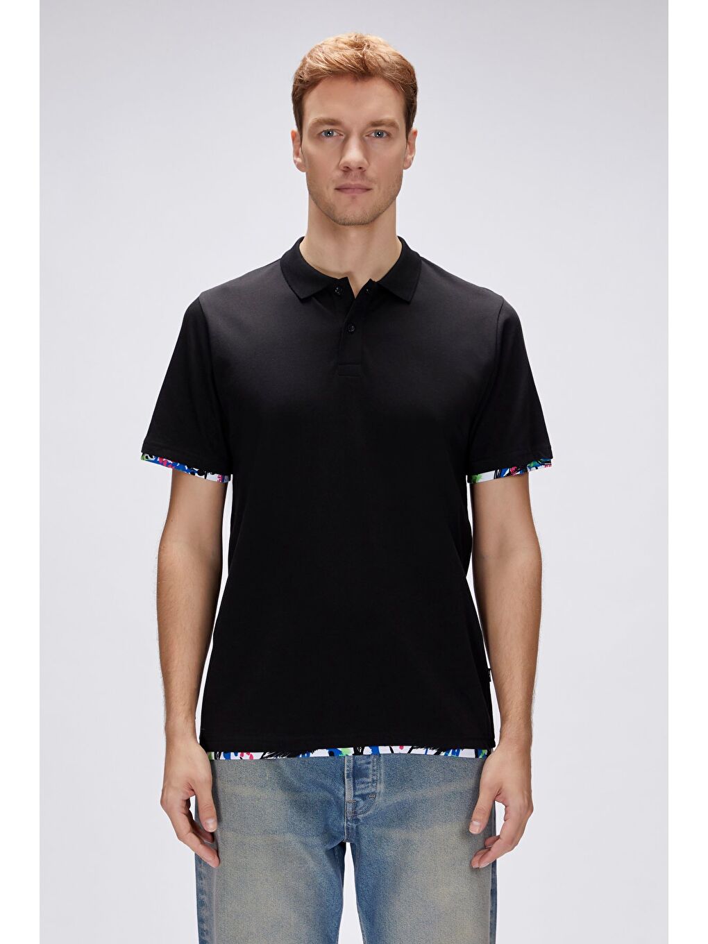 Bad Bear Rubin Siyah Polo Yaka Erkek Tişört