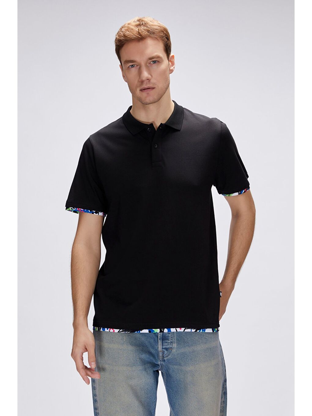 Bad Bear Rubin Siyah Polo Yaka Erkek Tişört - 2