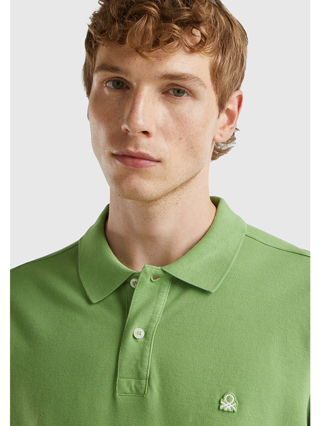 Erkek Açık Yeşil Regular Fit Kısa Kollu Polo Tişört-1