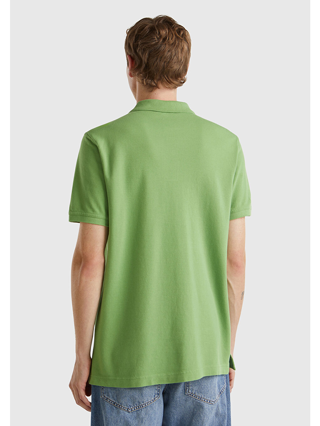 Erkek Açık Yeşil Regular Fit Kısa Kollu Polo Tişört-2