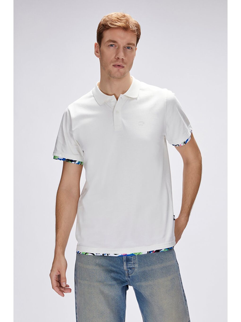 Bad Bear Rubin Beyaz Polo Yaka Erkek Tişört - 4
