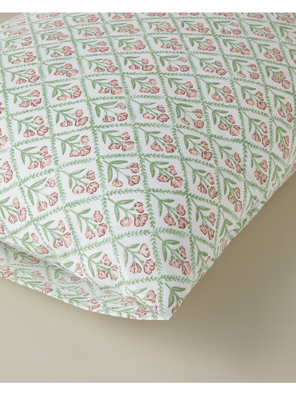 Bloom Crest Kolay Ütülenir 2'li Yastık Kılıfı 50x70 Cm Yeşil-2
