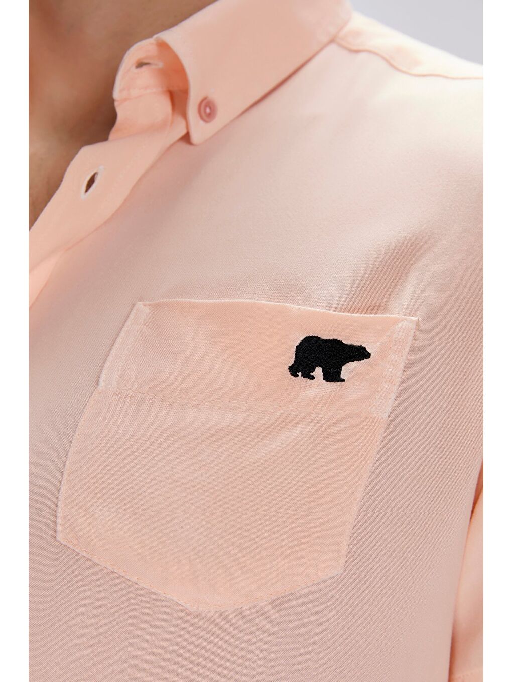 Bad Bear Frank Pembe Erkek Basic Kısa Kollu Gömlek - 3