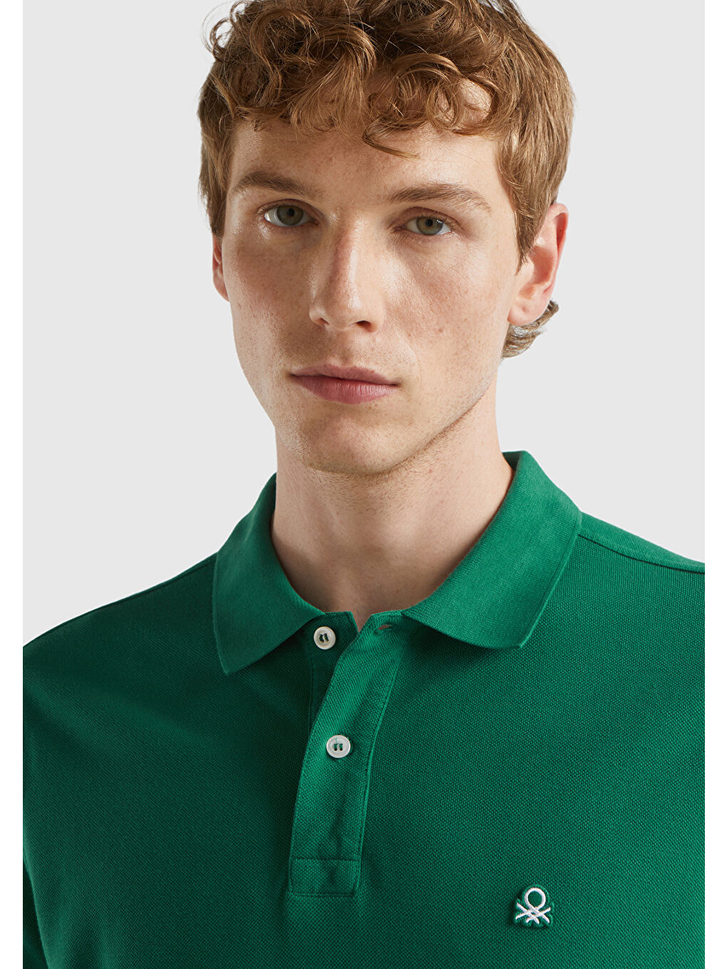 United Colors Of Benetton Erkek Yeşil Regular Fit Kısa Kollu Polo T-Shirt - 2