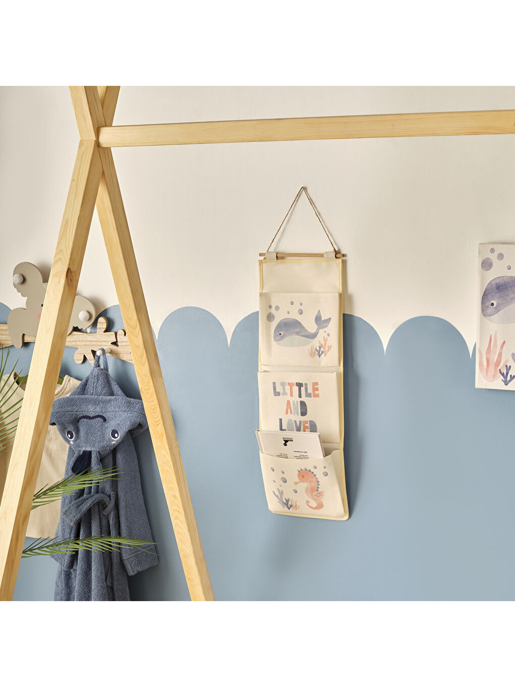 Bella Maison Marine Askılı Organizer Mavi (20x60 cm) - 2