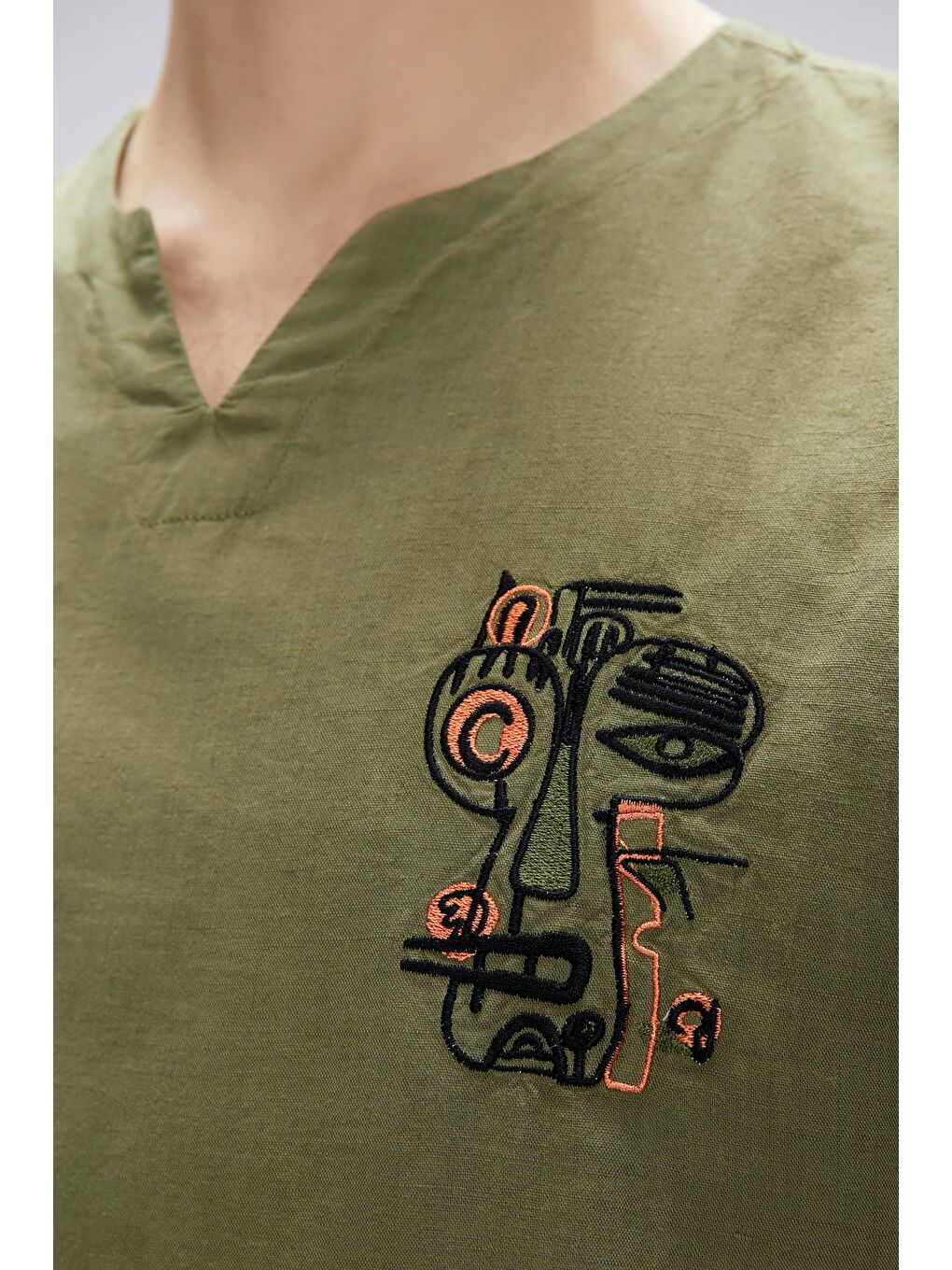 Loyd Haki Erkek Gömlek-3