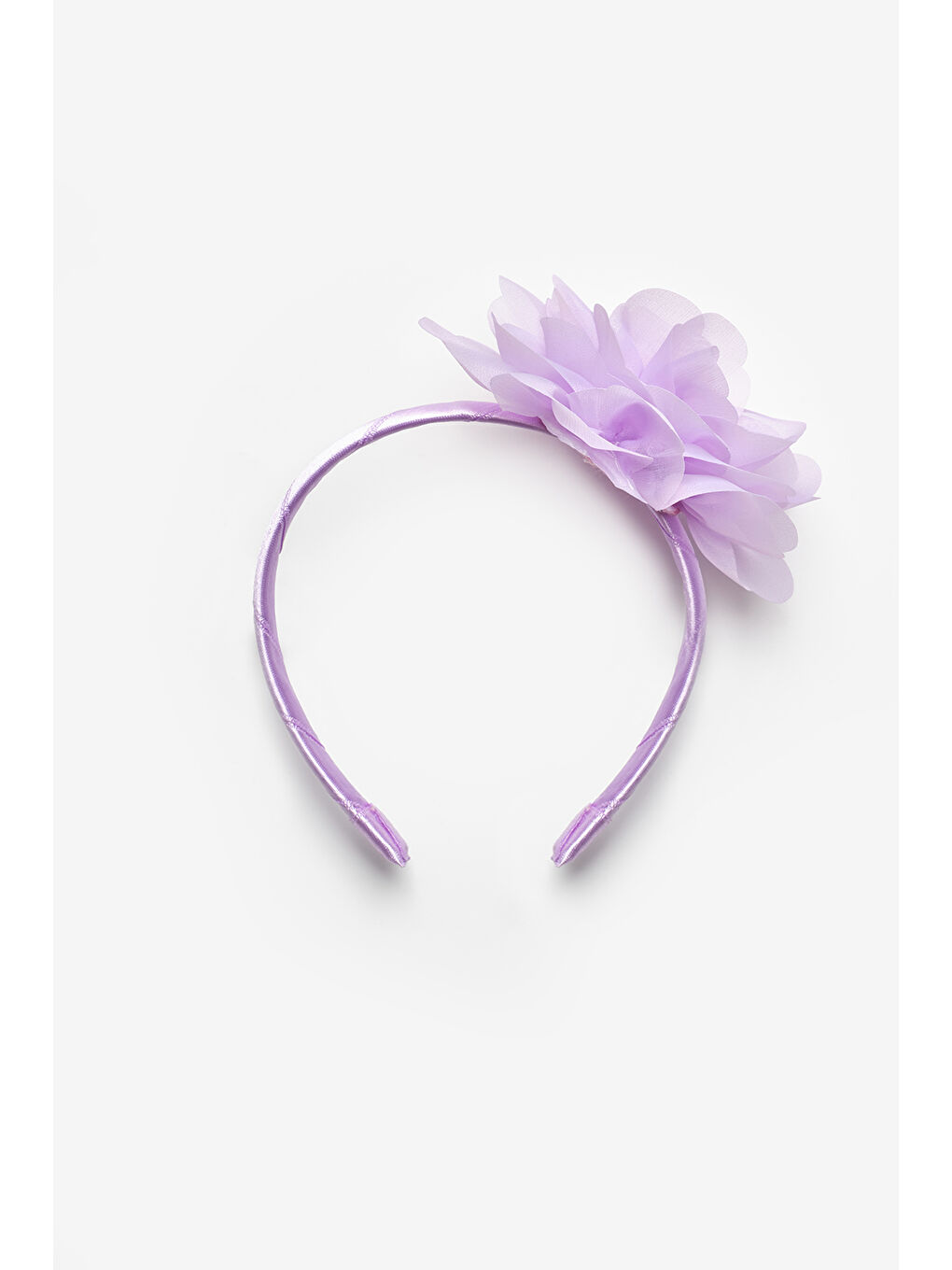 Lila Gül Detaylı Kız Çocuk Taç