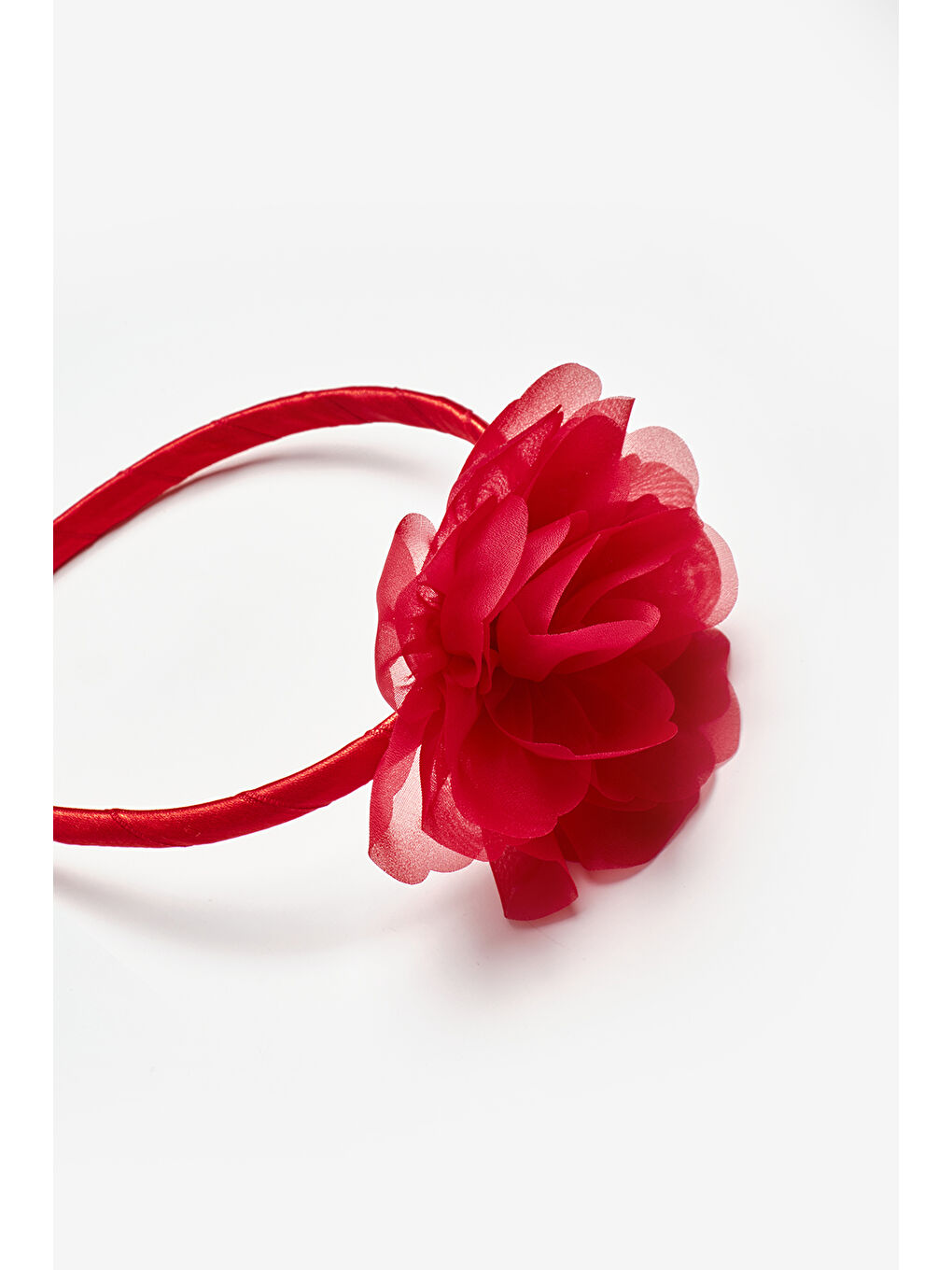 Kırmızı Gül Detaylı Kız Çocuk Taç-1