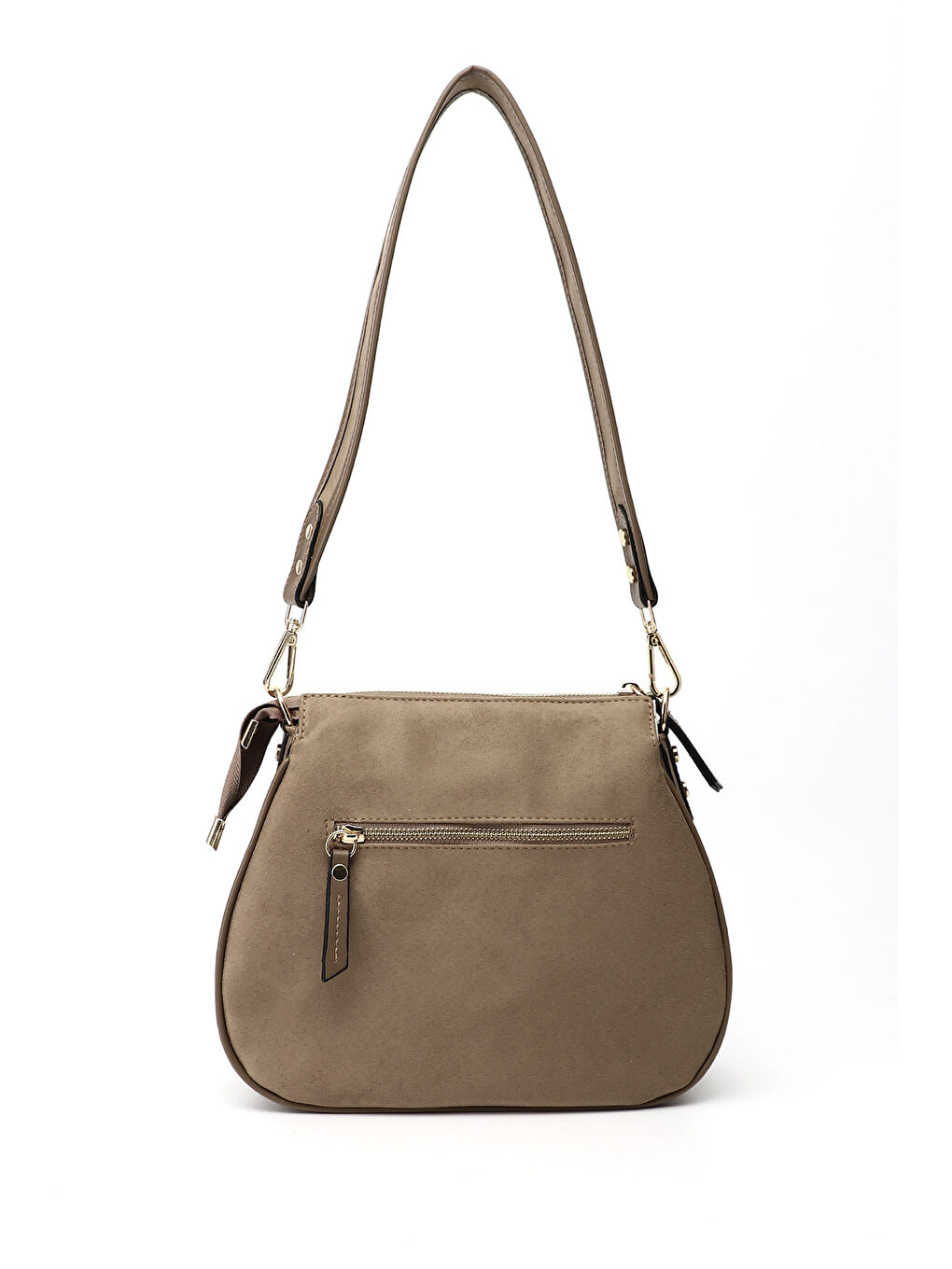 Kahverengi Kadın AÇIK VİZON Uzun Askılı Omuz Çantası-3