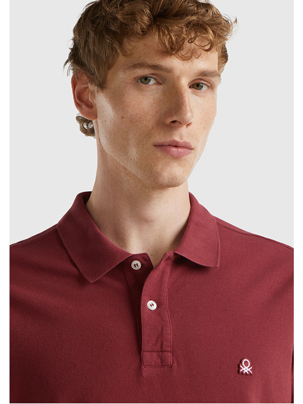 United Colors Of Benetton Erkek Bordo Regular Fit Kısa Kollu Polo T-Shirt - 2