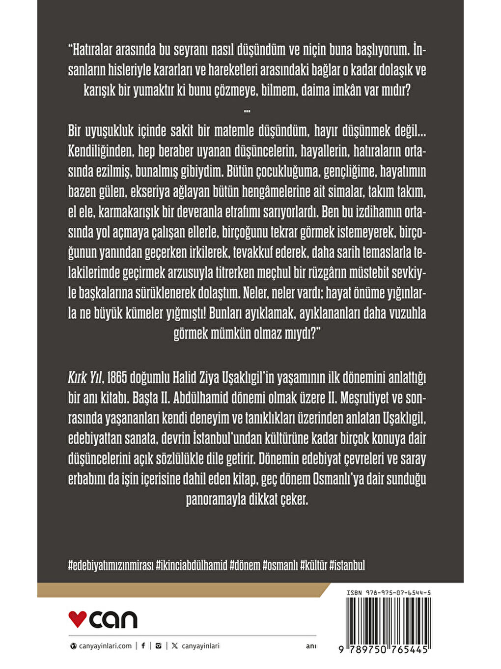 Kırk Yıl: I. Cilt (Açıklamalı Orijinal Metin)-2