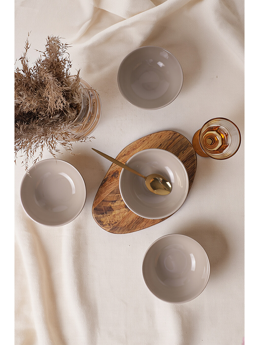 Kahverengi Taupe Kera Kase 14 Cm 4 Adet-2