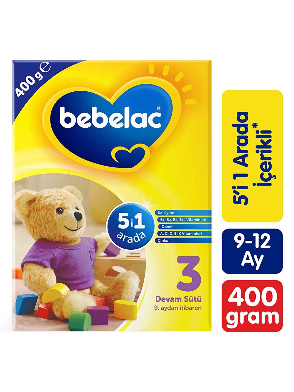 3 Devam Sütü 9-12 Ay 400 Gr
