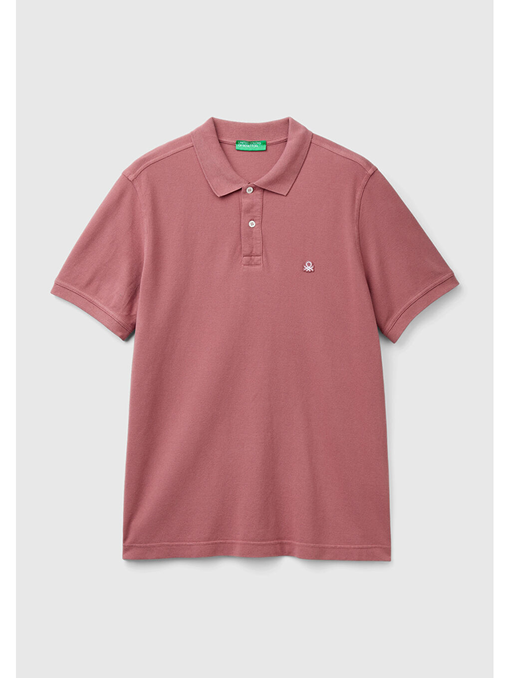 Pembe Erkek Gül Kurusu Regular Fit Kısa Kollu Polo Tişört