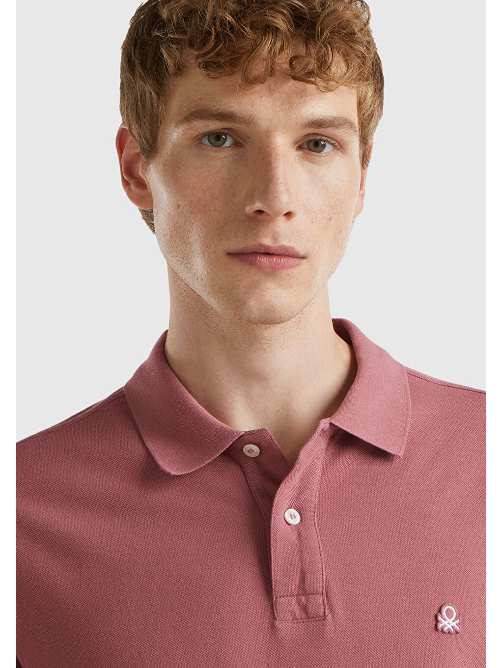 Pembe Erkek Gül Kurusu Regular Fit Kısa Kollu Polo Tişört-2