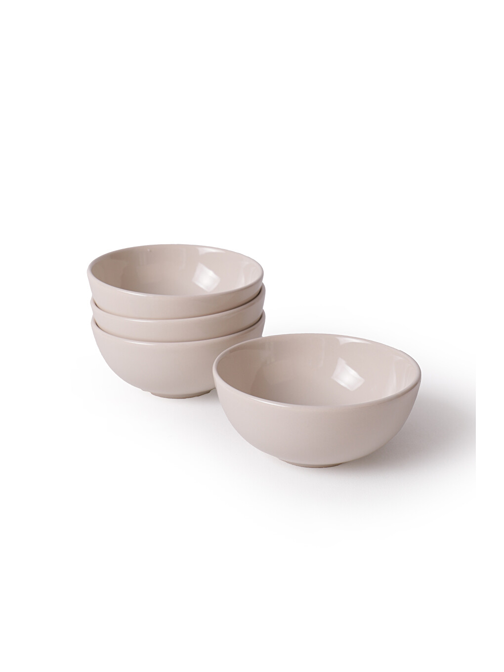 Ekru Krem Kera Kase 14 Cm 4 Adet 036-4