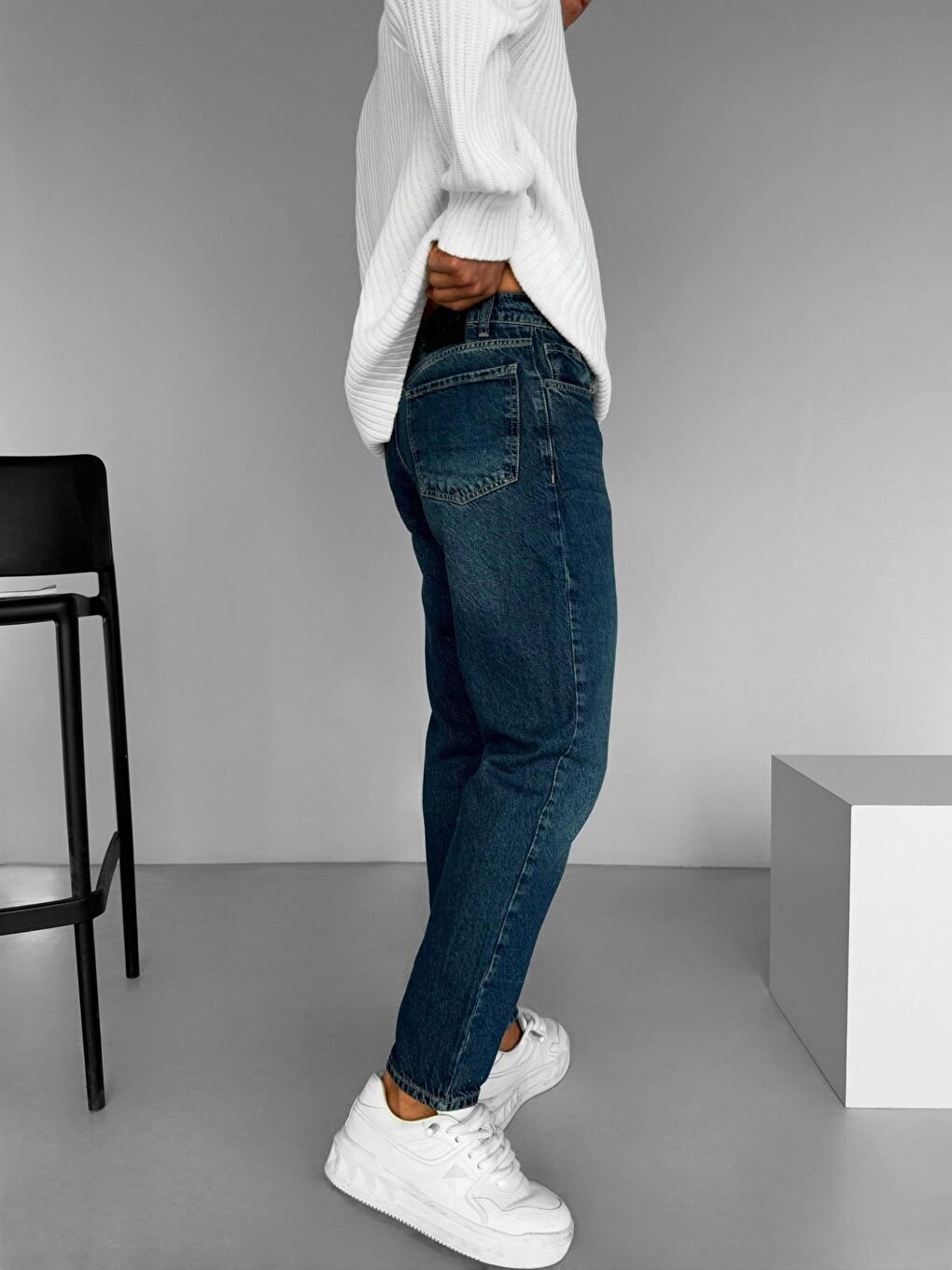 Abluka Online Erkek Boyfriend Fit Jean Pantolon Lacivert - 2