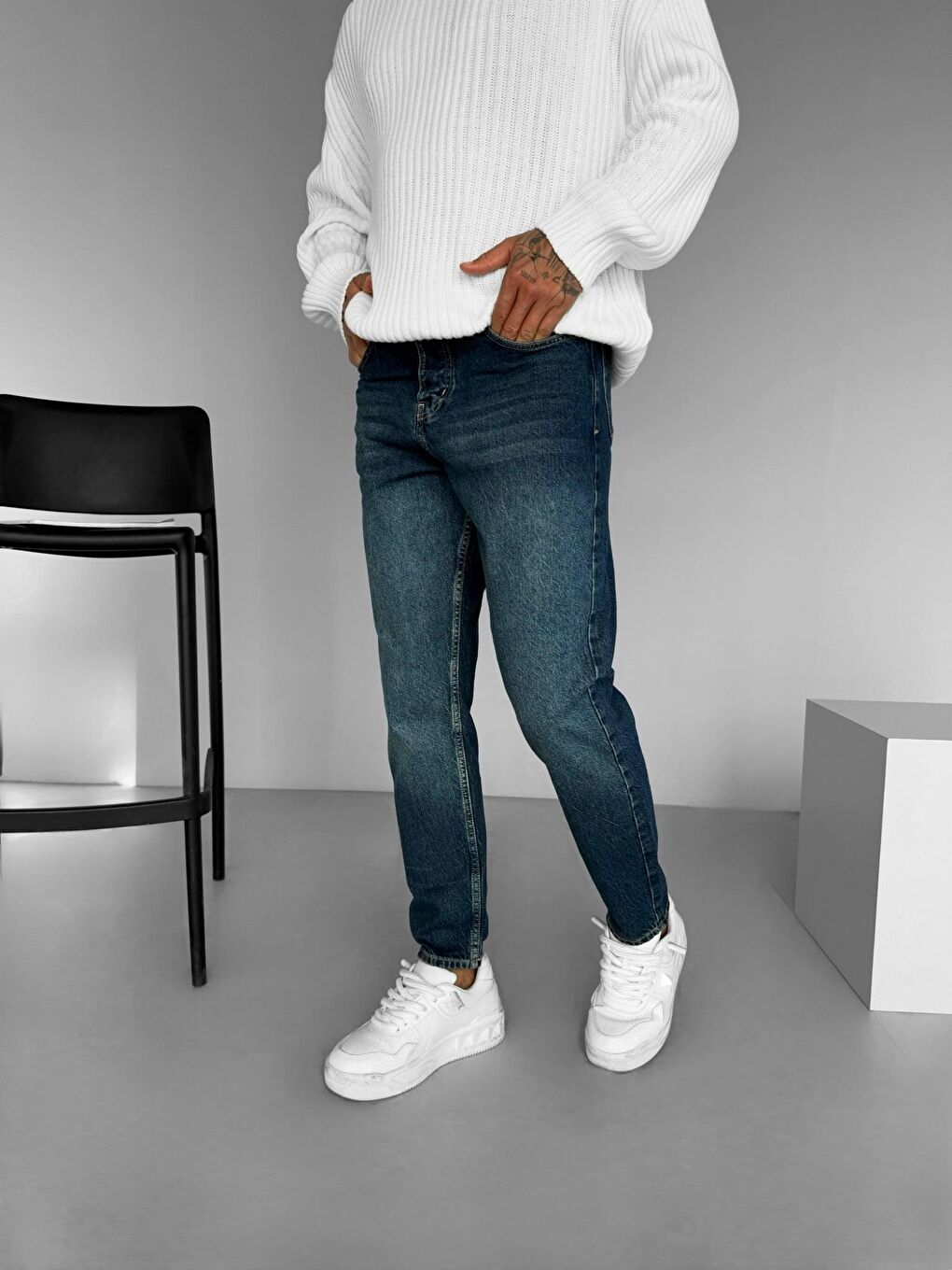 Abluka Online Erkek Boyfriend Fit Jean Pantolon Lacivert - 3