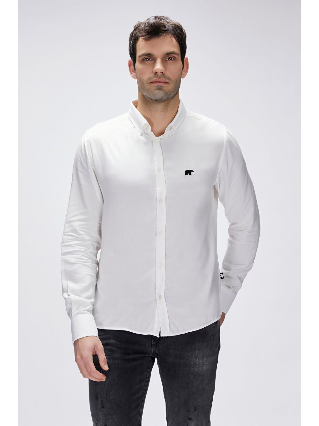 Fred Beyaz Erkek Gömlek-1