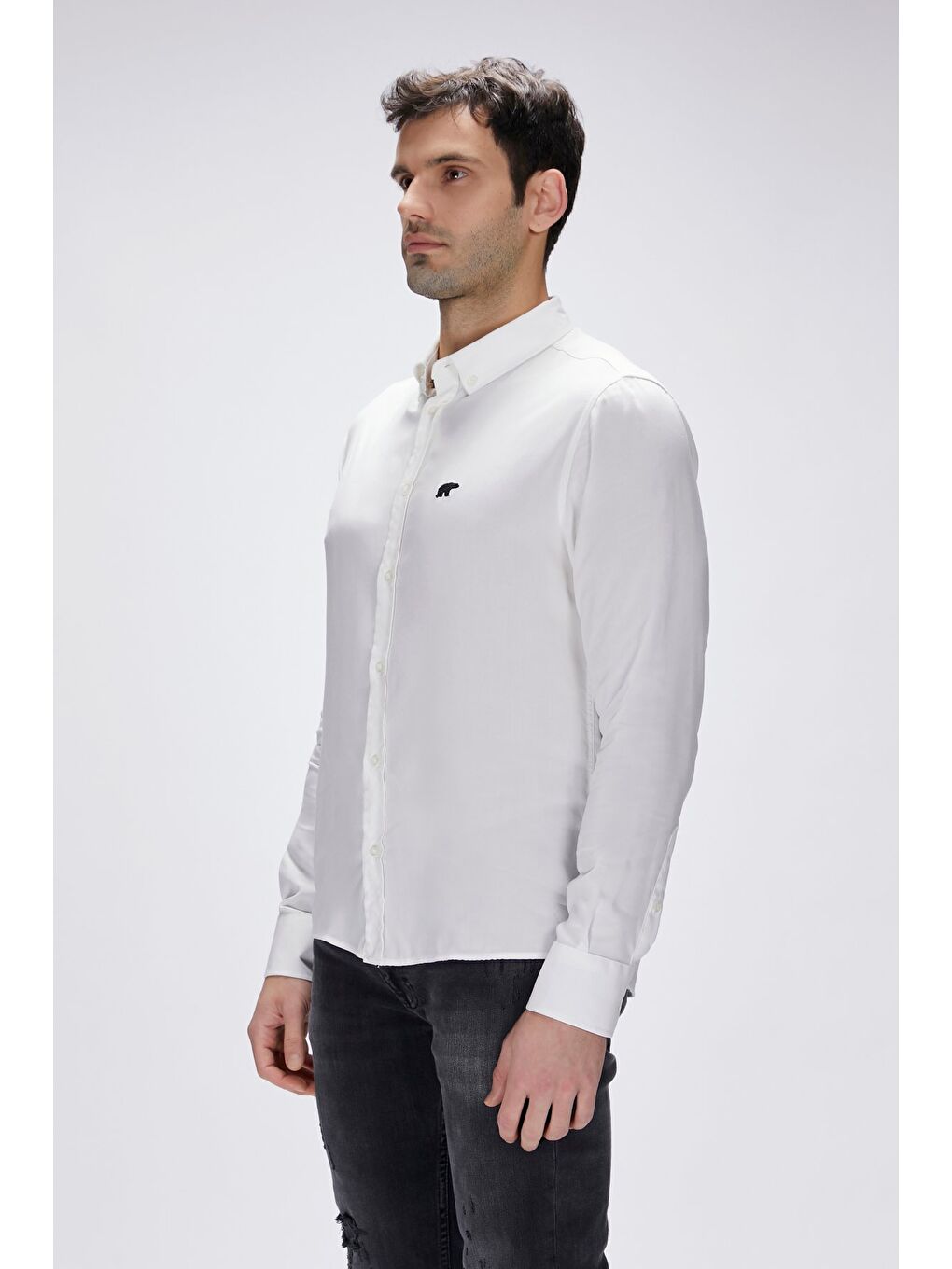 Fred Beyaz Erkek Gömlek-3