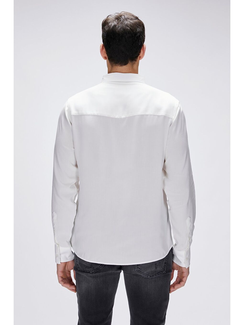 Fred Beyaz Erkek Gömlek-4